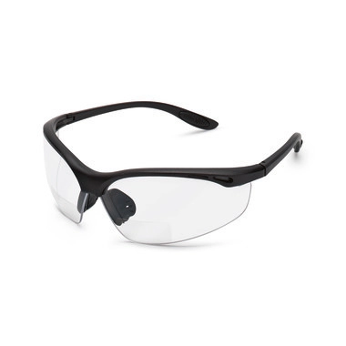Schutzbrille mit Sehstärke, schwarzes Gestell, Dioptrie +3,5 1