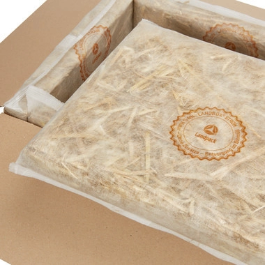 Thermobox aus Stroh terra – Landbox®, 400 x 350 x 300 mm Innenmaß, 42 l Inhalt 9