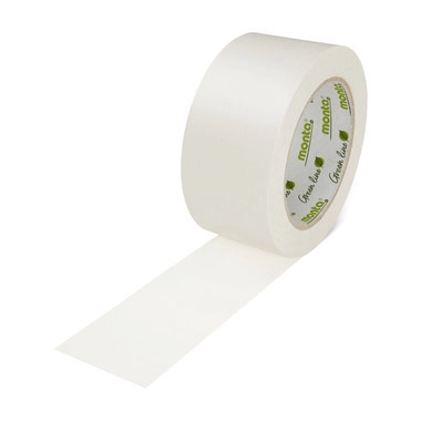 Packband monta® (Papier) terra, nachhaltig, weiß, individuell bedruckbar, 115 µ