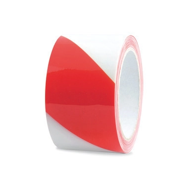 Warn-Markierungsband (PVC), selbstklebend, Premium, rot-weiß