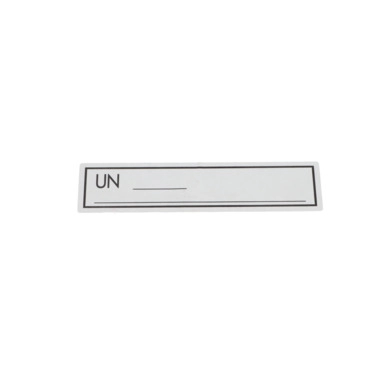 Gefahrgutaufkleber Großrolle, UN-Kennzeichnung, 43 x 180 mm