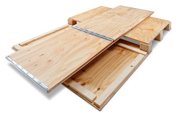 Holzfaltkiste Premium, innen 580 x 380 x 380 mm, für 1/4 Euro-Maß, Wände 9 mm 2