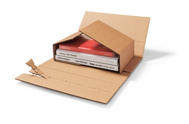 Buchverpackung, Packbandverschluss, 185 x 250 mm, DIN B5, Füllhöhe, 0–80 mm 1