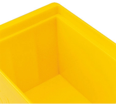 Sichtlagerkasten (PE), gelb, 135 x 85 x 65 mm, Größe 2 4