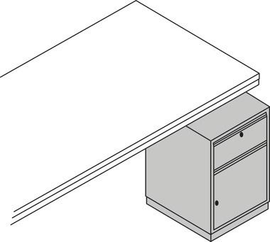 Packtisch-System, Ablageboard, Holz, 1600 x 400 mm, grau 15