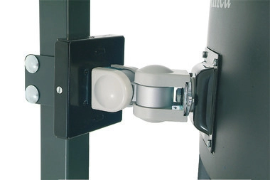 Packtisch-System, Halter f. Flachbildschirme, 200 x 100 x 100 mm, schwarz
