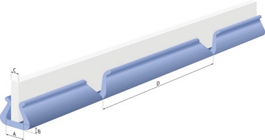 U-Profil Multishape flow, 34 ± 2 mm Innenmaß, Kantenstärke von 25–35 mm 2