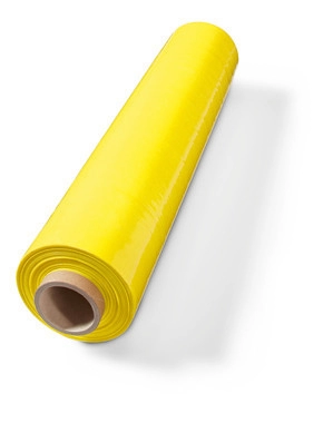 Handstretchfolie, gelb, 50 cm x 300 lfm, 23 µ stark, 3,4 kg/Rolle, VPE 6