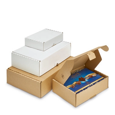 Klappbox, 225 x 115 x 55 mm, für DIN C6, extrastabil, 1-wellig
