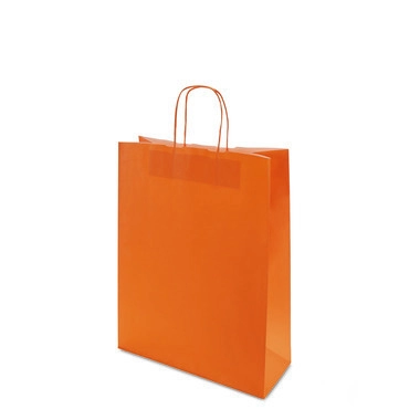 Papiertragetasche, 320 x 130 x 425 mm (B x T x H), orange