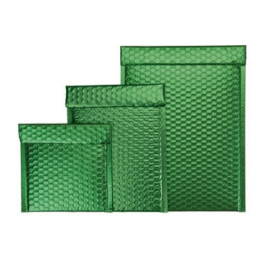 Luftpolster-Geschenktasche grün