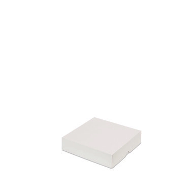 Stülpdeckelkarton, 220 x 220 x 50 mm, weiß, 2-teilig (mit Deckel)