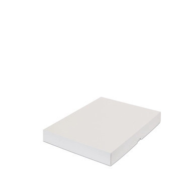 Stülpdeckelkarton, 435 x 315 x 50 mm, weiß, DIN A3, 2-teilig (mit Deckel)