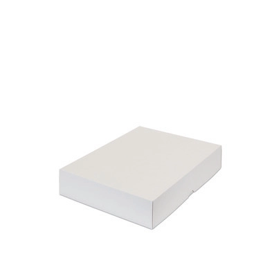 Stülpdeckelkarton, 435 x 315 x 80 mm, weiß, DIN A3, 2-teilig (mit Deckel)