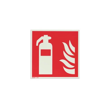 Brandschutzschild „Feuerlöscher“, L 200 mm, Folie, selbstklebend